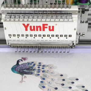 Máquina de Bordar Computarizada YunFu de 12 Agujas y 1200 RPM, Ultra Rápida, Automática, de Una Cabeza Plana para Gorras, Sombreros y Prendas - Product Image 1