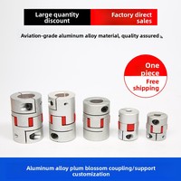 Accouplement moteur élastique Chongyin en aluminium à mâchoires araignée, diamètre de trou 12-140 mm, en caoutchouc PU flexible, personnalisable OEM 1