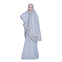 Khimar Musulman pour Femme, Vêtement Islamique Long de Dubaï et Turquie, Robe de Prière Musulmane