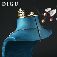 Présentoir de Luxe DIGU Innovant pour Colliers et Boucles d'Oreilles, Mannequin en Cuir Imprimé pour Vitrine et Exposition