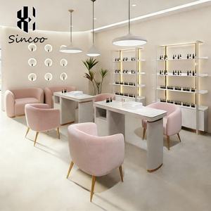 Beauty Salon Furniture <b>Set</b> Equipment Facial Spa Beauty Beds <b>Pedicure</b> Chair Salon Stool Manicure Table with Two Chairs - Product Image 5