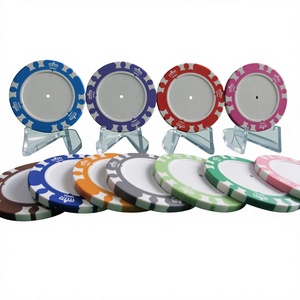 Jetons de poker personnalisés en <span class=keywords><strong>composite</strong></span> d'argile lourde Blank Crown avec noyau en fer, longs et courts, pour le Texas Hold'em - Product Image 6