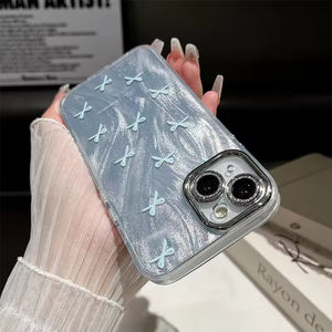 Film de protection d'objectif effet plume scintillante pour coque de téléphone Apple 17 Pro Max, compatible iPhone 14 Plus, 13, Butterfly 16 - Product Image 2