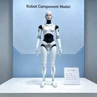 Modèle de robot humanoïde à l'échelle pour salle d'exposition d'entreprise et exposition commerciale