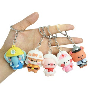 2d/3d Soft PVC Rubber Anime Keychain Accessories Promotional Keychains Carabiners