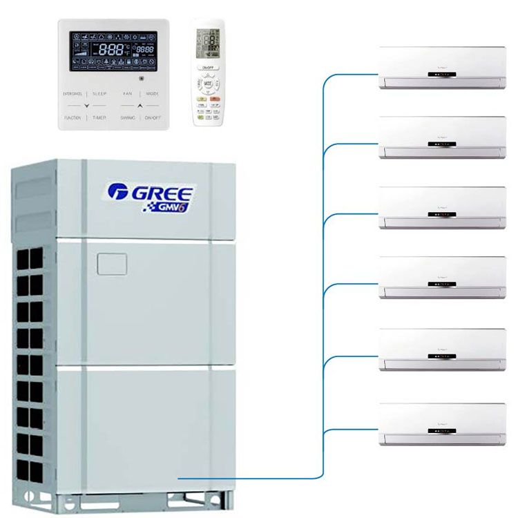 Ar condicionado inteligente 2.8-7.1kw, parede montado vrf unidade interna para casa e escritório