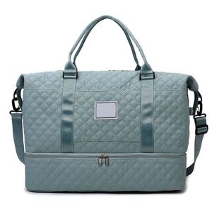 Men's Fashion Portable Gym <b>Bag</b> Waterproof Oxford Carry-On Sports Travel Duffle <b>with</b> Zipper Closure and <b>Shoes</b> <b>Compartment</b> - Product Image 6
