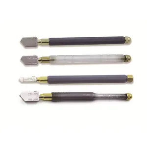 6 Pieces Package Diamond Oil Feed Toyo Glass Cutter Japan Original Quality TC 17 Iron Handle Tool