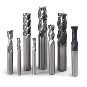 <strong>HSS</strong> Carbide Straight Shank End Mill 4 Flutes High Speed Steel Milling Cutter CNC Metal Milling <strong>Tools</strong> - Product Image 1
