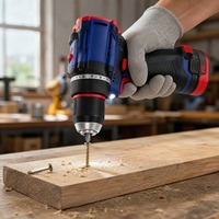 Perceuse à percussion sans fil 16V Lithium SDS-PLUS, moteur sans balais, poignée antidérapante, lumière LED intégrée, réglage multi-tourisme, 45Nm max, OEM