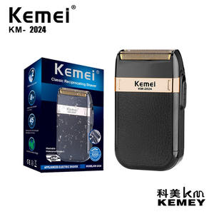 เครื่องโกนหนวดไฟฟ้า Kemei รุ่น KM-2024 กันน้ำ แบบใบมีดเคลื่อนที่ได้ สำหรับผู้ชาย ชาร์จผ่าน USB ตัวเครื่องทำจากพลาสติก - Product Image 3