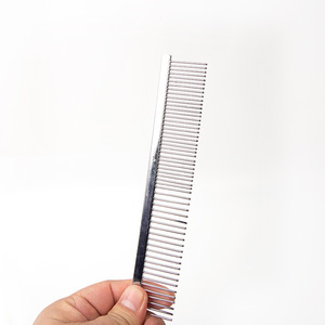 Peigne démêlant en acier inoxydable électroplaqué pour toilettage canin, vente en gros - Product Image 3