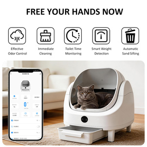 Caja de Arena Inteligente Autolimpiable para Gatos con Control por Aplicación, Eliminación de Olores y 13 Sensores de Seguridad - Product Image 3