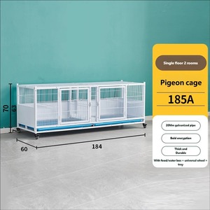 Cage à pigeons multi-niveaux en acier galvanisé de qualité supérieure, <span class=keywords><strong>anti</strong></span>-évasion, avec système de sécurité renforcé <span class=keywords><strong>anti</strong></span>-fouines, pour l'exposition commerciale de pigeons - Product Image 4