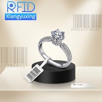 Etiqueta Mini UHF RFID para Joyería, 860-960MHz, para Inventario de Tiendas Minoristas, Sistema de Control de Seguridad y Gestión Anti-Robo