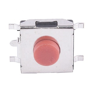 6*6*2.5-3.7mm 5pin SMD đầu đỏ tact <span class=keywords><strong>Micro</strong></span> <span class=keywords><strong>Switch</strong></span> 12V Điện áp tối đa vật liệu kim loại 1NO kết hợp chuyển đổi - Product Image 4
