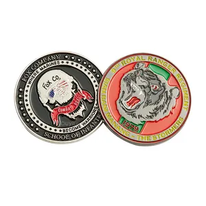 제조 업체 금속 동전 사용자 정의 최소 다이 캐스팅 3D 빈 에나멜 유로 동전 해군 공군 기념품 도전 동전