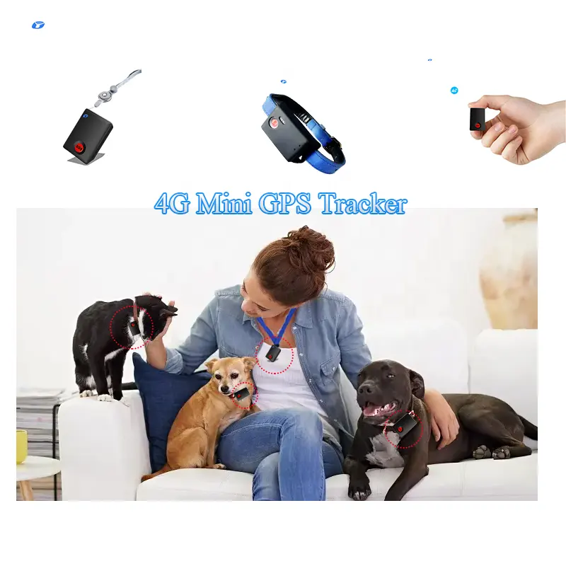 Smart Anti Lost Micro Gps Pet Dog Cat Animal Tracker Cool Health Monitoring Gps4G Bracelet For Cats