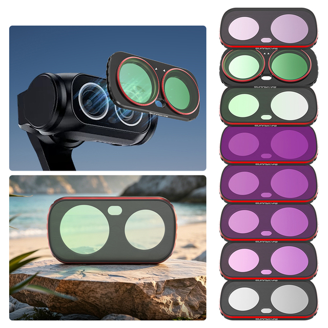 Luna Ultra Magnetic Filters Kit UV CPL ND8/64 Black Mist Night for Insta360 Luna Ultra Gimbal Camera Lens Filter Accessories