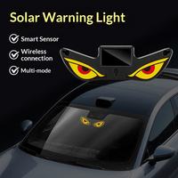 Nouvelle Lampe Solaire 2026 Effet Yeux de Diable, Lumière Ambiante Universelle pour Auto, Lampe LED à Capteur pour Rickshaw, Lumière d'Appoint Dynamique, Lampe de Décoration
