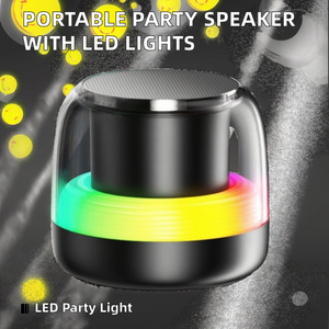 Meilleur vendeur, haut-parleur sans fil portable 5W avec son stéréo, éclairage LED RVB, home cinéma et fêtes, caisson de basses portable, camping - Product Image 2