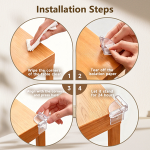Protection d'angle adhésive en NBR pour la sécurité des enfants, modèle 1007, pour tables et meubles (vente en gros) - Product Image 5