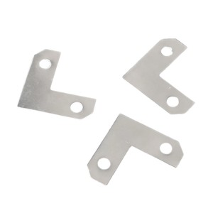 L-Shaped Corner Bracket Metal Silver Right Angled <b>Small</b> Size Durable Connector For Picture Frame <b>Mirror</b> Window Door Fixing - Product Image 4
