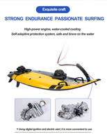 Planche de surf avec moteur à essence 12kw, planche de surf à moteur à essence avec jetsurf