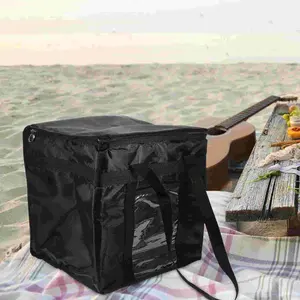 Fermuar topper yalıtımlı gıda çantası ile yalıtımlı kullanımlık alışveriş yumuşak buz torbası plaj soğutucu çanta