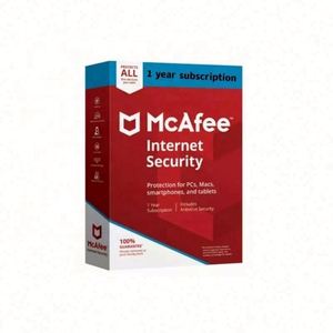 Clé en ligne pour abonnement d'un an à <span class=keywords><strong>McAfee</strong></span> Internet Security 2024 pour 10 appareils, compatible avec les systèmes <span class=keywords><strong>MAC</strong></span>/Linux, en stock - Product Image 1