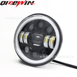 Faro LED de 5.75 Pulgadas para Jeep Wrangler con Halo Blanco y Amarillo para Vehículos Todoterreno, Luz Modificada - Product Image 3