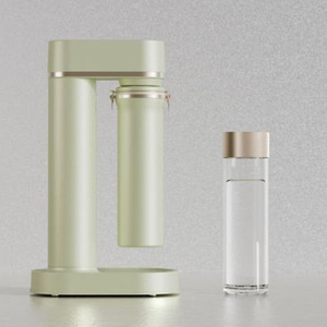 Machine à eau gazeuse 1L avec bouteille en verre noire, pour comptoir, facile à utiliser - Product Image 3