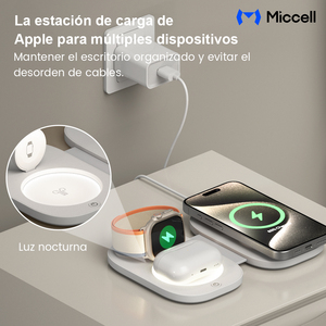 Caricatore Wireless Pieghevole 3 in 1 con Luce Notturna Magnetica 15W, Stazione di Ricarica Magnetica per iPhone e Apple Watch, Ideale per Viaggi - Product Image 6