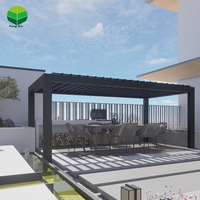 Auvent d'usine personnalisé persienne réglable motorisée Gazebo solaire persienne bioclimatique en aluminium persienne bioclimatique Pergola