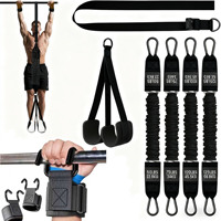 Bandas de Resistencia para Ejercicios de Fitness con Soporte para Pies, de 150-225-300-350 Libras, para Entrenamiento y Ejercicio