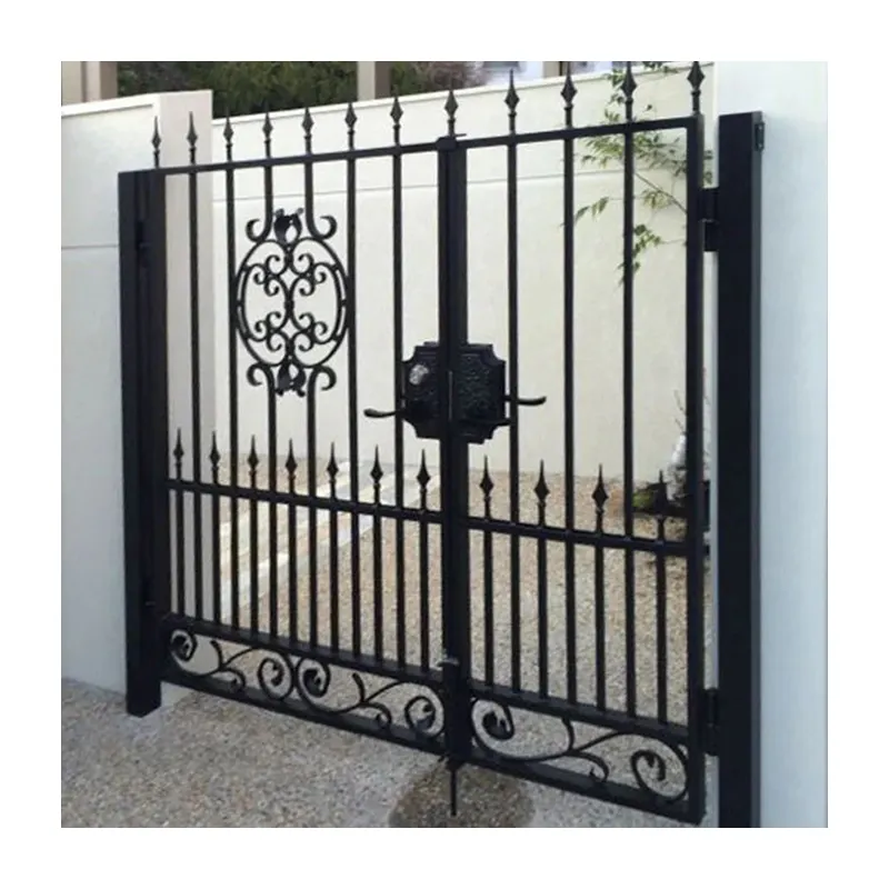 Início jardim Ferro Forjado villa Portão Para Outdoor mais recente portão principal projeta esgrima treliça portões