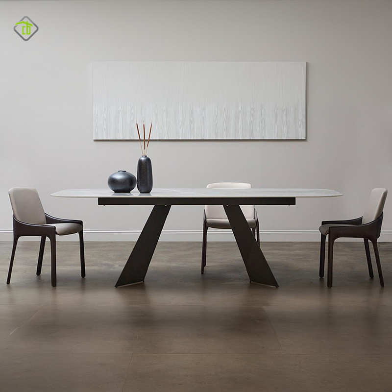 gray dining table
