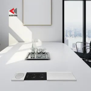 electrical accessories Sliding cover desktop tabletop power strip electric outlet furniture usb connecyivity