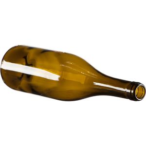 Botellas de Vino Borgoña de 750 ml, Color <span class=keywords><strong>Verde</strong></span> Antiguo Transparente, con Base Redonda, con Corcho - Product Image 4
