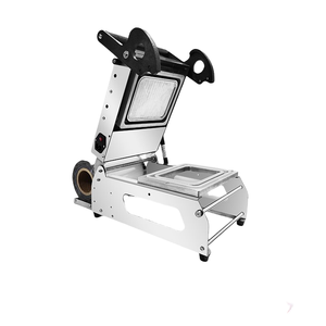 Machine manuelle à sceller les plateaux en plastique Machine d'emballage alimentaire domestique facile à utiliser pour le déjeuner - Product Image 1