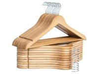 Cintres en bois StorageWorks, design antidérapant, forme triangulaire, 12Wx229Hmm, pour manteaux/chemises/vestes/pantalons/costumes