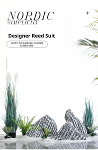 Plante artificielle d'intérieur de bonsaï de roseau au sol 150cm Utilisation décorative simulée écologique pour les restaurants de centres commerciaux - Product Image 6