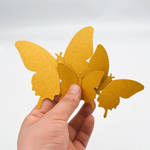 Sticker mural amovible décoratif pour maison et chambre, bricolage Durable, papillons métalliques 3d - Product Image 4