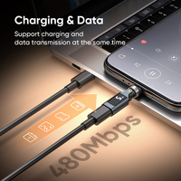 Adaptateur Type C 240W T13 |   Chargeur rapide 48V/5A avec adaptateur USB-C à rotation 540° et écran LED