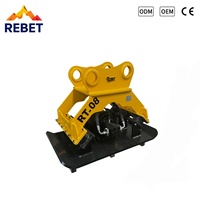 1-16 Tonnen Bagger REBET Vibrationsplatte Verdichtungsplatte für Bagger Hochfrequenz CE ISO Zertifiziert