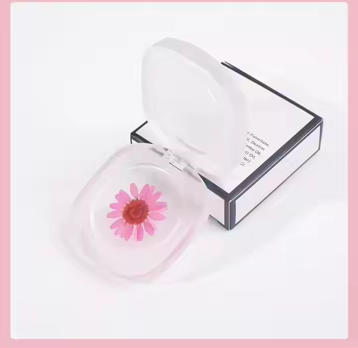 White with Flower
