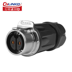 Fabricante de conectores Cnlinko IP68 M20 LP20 2 pines tipo tornillo hembra macho enchufe impermeable Cable conectores de aviación - Product Image 4