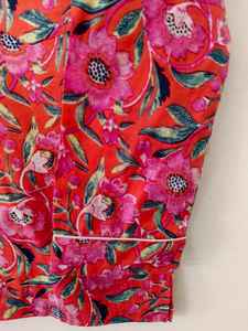 Conjunto de Pijama de Dos Piezas para Mujer, Unisex, Transpirable, de Algodón, con Estampado Floral, Elegante y de Lujo, para Verano - Product Image 5