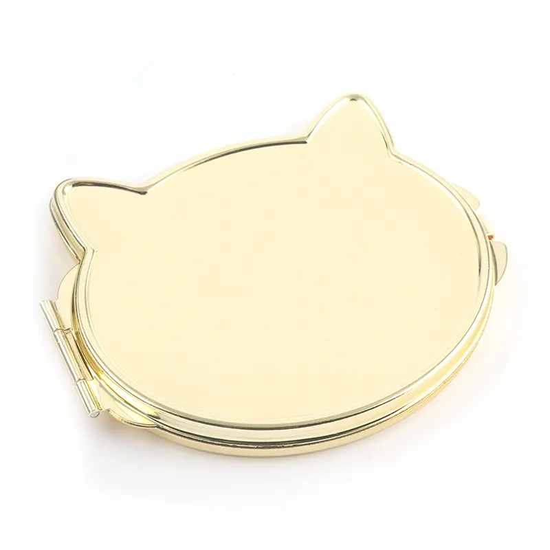 Custom Printing DIY Makeup Mirror The Factory Manufacturer Different Size Of The Pocket Mirror Cat Head Shape