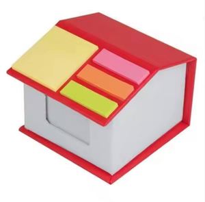 Bloc-notes adhésifs personnalisés pour le bureau, bloc-notes en forme de maison, porte-bloc-notes - Product Image 1